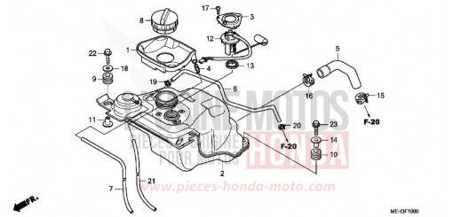 FUEL TANK NSA700A9 de 2009